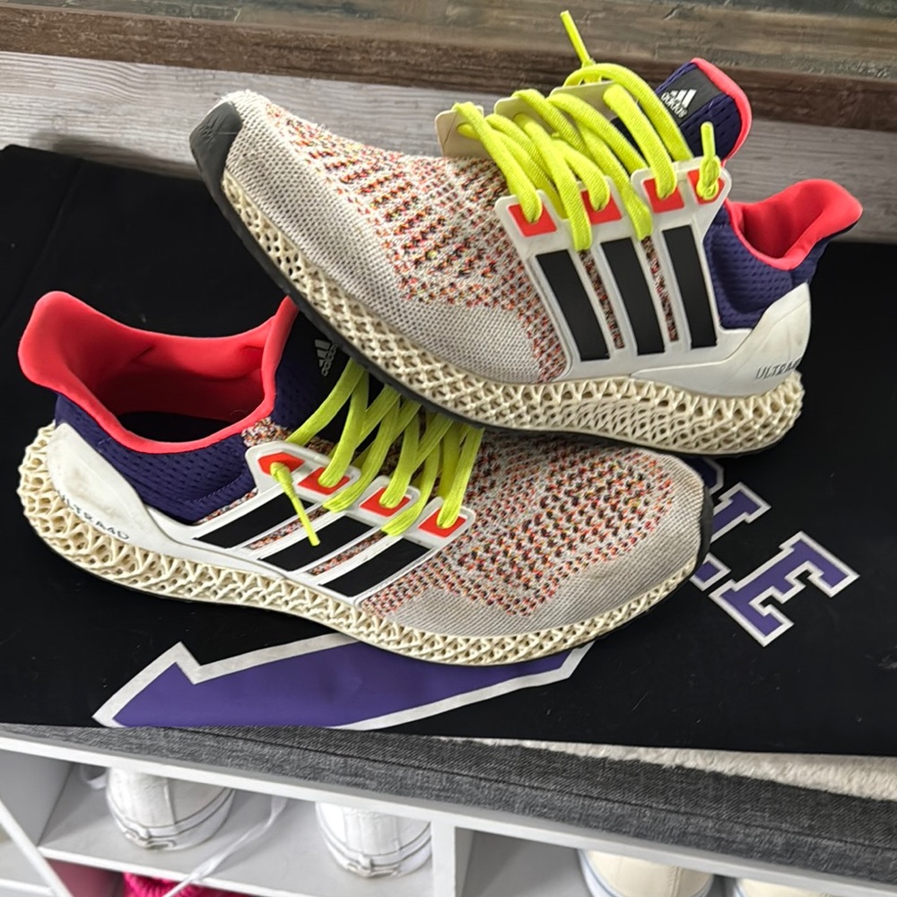 Adidas Multicolor Sneakers with Neon Accents